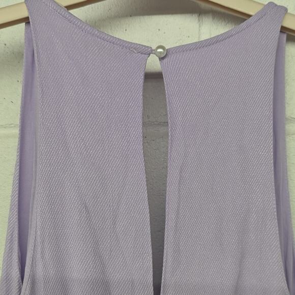 New Femme Ruffle Maxi long Dress Let Me Be forever that girl sz10 purple gown v - Picture 7 of 11